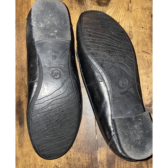 Michael Kors Black Leather Penny Loafers 6.5 M - Picture 9 of 9
